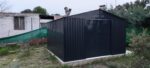 Abri 10,85m² métal FIRST anthracite + Kit d'ancrage X-METAL
