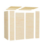 Abri à vélos en bois brut 2,1m² - panneaux 18mm - Fineline 1 - Bertilo