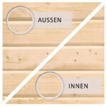 Abri à vélos en bois brut 3,4m² - pour 3 vélos - Karibu