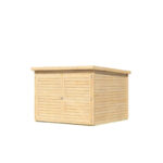 Abri à vélos en bois brut 4,6m² - pour 4 vélos - Karibu