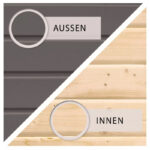Abri à vélos en bois gris terre 3,4m² - pour 3 vélos - Karibu