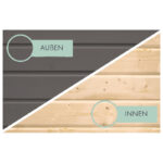 Abri à vélos en bois gris terre 4,6m² - pour 4 vélos - Karibu