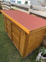 Abri à vélos en bois naturel 2,10m² Cykel + plancher – Bertilo