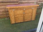Abri à vélos en bois naturel 2,10m² Cykel + plancher – Bertilo