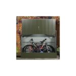 Abri à vélos en métal 1750L vert 1,74m² + kit d'ancrage TRIMETALS