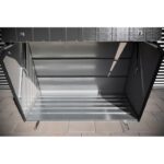 Abri à vélos en métal Sesame 1500L anthracite 1,41m² TRIMETALS