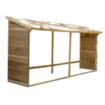 Abri bûches 3,6m² en bois traité Memphis XXL - Cerland