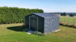 Abri de jardin 10,85m² métal PLUS anthracite + Kit d'ancrage X-METAL