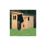 Abri de jardin adossé en bois certifié 4,85m² Juist 3 - Karibu