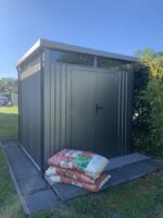 Abri de jardin en acier galvanisé Kosto 5,29m² + kit d'ancrage - X-Métal