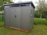 Abri de jardin en acier galvanisé Kosto 6,76m² + kit d'ancrage - X-Métal
