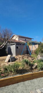 Abri de jardin en acier galvanisé Kosto 8,64m² + kit d'ancrage - X-Métal