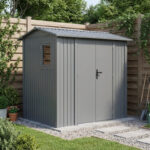 Abri de jardin en acier galvanisé Roka 4,08m² + kit d'ancrage - X-Métal