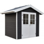 Abri de jardin en bois composite 28mm anthracite 4,77m² PREMIUM - Woodlife Garden