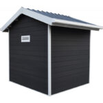 Abri de jardin en bois composite 28mm anthracite 4,77m² PREMIUM - Woodlife Garden