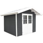 Abri de jardin en bois composite 28mm anthracite 7,78m² PREMIUM - Woodlife Garden