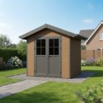 Abri de jardin en bois composite 28mm aspect bois 4,77m² PREMIUM - Woodlife Garden