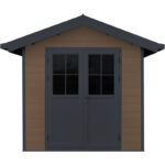 Abri de jardin en bois composite 28mm aspect bois 4,77m² PREMIUM - Woodlife Garden