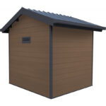 Abri de jardin en bois composite 28mm aspect bois 4,77m² PREMIUM - Woodlife Garden