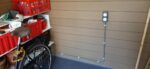 Abri de jardin en bois composite 28mm aspect bois vieilli 9m² double porte alu et double vitrage - Woodlife Garden