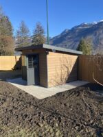 Abri de jardin en bois composite 28mm aspect bois vieilli 9m² PREMIUM toit plat - Woodlife Garden