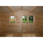 Abri de jardin en bois massif 12m² PLUS - madriers 28mm Gardy Shelter
