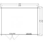 Abri de jardin en bois massif 12m² PLUS - madriers 28mm Gardy Shelter