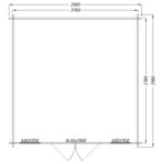 Abri de jardin en bois massif 16m² PLUS - madriers 28mm Gardy Shelter