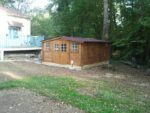 Abri de jardin en bois massif 20m² – madriers 28mm - Habrita