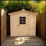 Abri de jardin en bois massif 3,80m² – madriers 20mm - Habrita