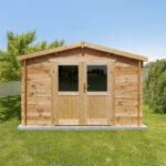 Abri de jardin en bois massif 9m² PRIMO - madriers 28mm Gardy Shelter
