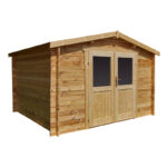 Abri de jardin en bois massif 9m² PRIMO - madriers 28mm Gardy Shelter