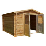 Abri de jardin en bois massif 9m² PRIMO - madriers 28mm Gardy Shelter