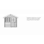 Abri de jardin en bois traité autoclave 28mm Laval porte simple 4,71m² SOLID