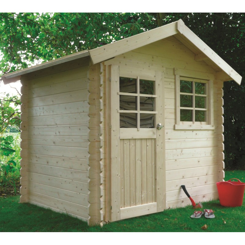 Abri de jardin en bois traité autoclave 28mm Laval porte simple 4,71m² SOLID Abri de jardin en bois traité autoclave 28mm Laval porte simple 4,71m² SOLID