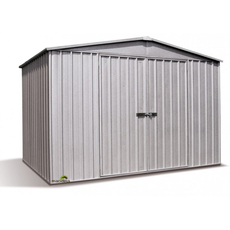 Abri de jardin en métal 10,9m² silver grey Fraser - CERLAND