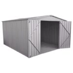 Abri de jardin en métal 10,9m² silver grey Fraser - CERLAND