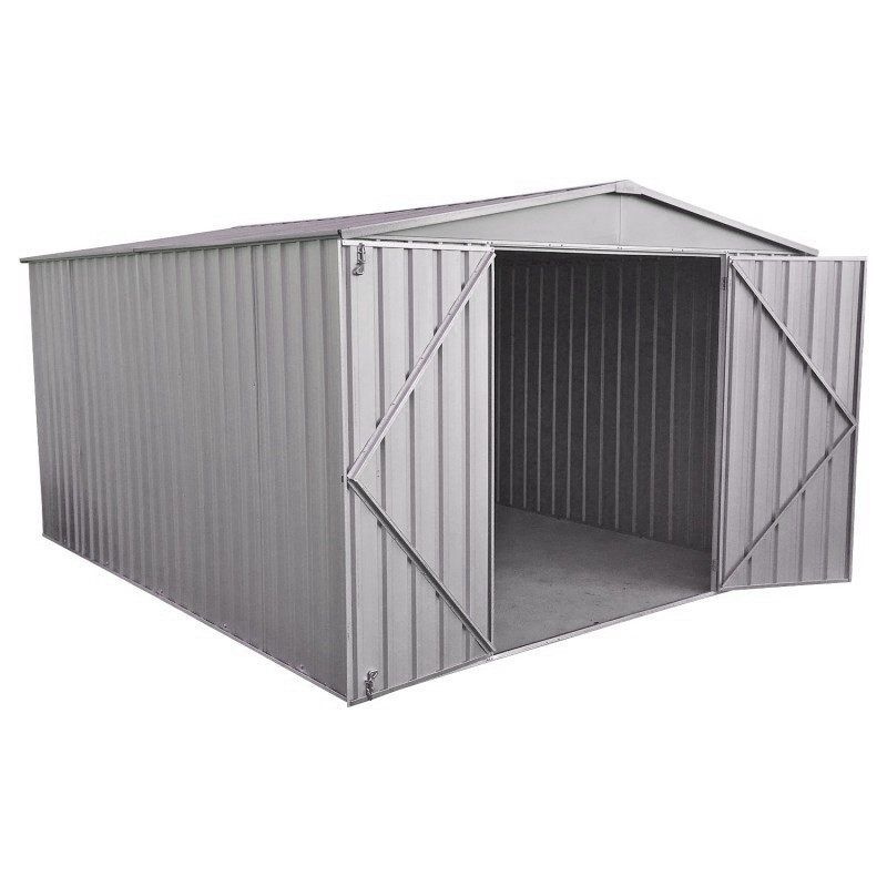 Abri de jardin en métal 10,9m² silver grey Fraser - CERLAND Abri de jardin en métal 10,9m² silver grey Fraser - CERLAND