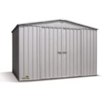 Abri de jardin en métal 6,5m² silver grey Fraser -CERLAND