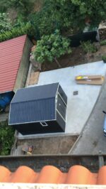Abri de jardin en métal 8,84m² PLUS anthracite + Kit d'ancrage X-METAL
