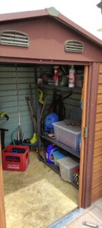 Abri de jardin en métal aspect bois 4,6m² + kit d'ancrage - X-METAL