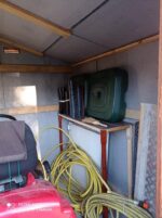 Abri de jardin en métal aspect bois 6,62m² + kit d'ancrage - X-METAL