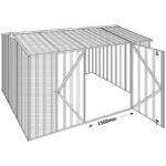 Abri de jardin en métal Colorbond gris ardoise 11,25m² EASYSHED