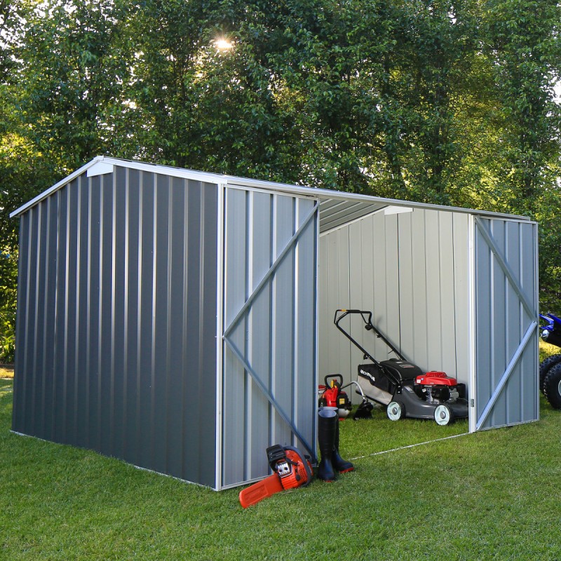 Abri de jardin en métal Colorbond gris ardoise 11,25m² EASYSHED Abri de jardin en métal Colorbond gris ardoise 11,25m² EASYSHED