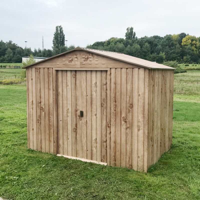 Abri de jardin en métal imitation bois 4,78m² - DURAMAX Abri de jardin en métal imitation bois 4,78m² - DURAMAX