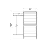 Abri de jardin en polycarbonate 1,55m² Skylight Deco - Palram - Canopia