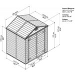 Abri de jardin en polycarbonate 2,65m² Skylight Midnight Grey - Palram - Canopia