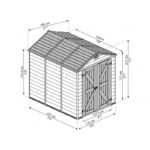 Abri de jardin en polycarbonate 3,97m² Skylight Deco - Palram - Canopia