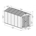 Abri de jardin en polycarbonate 6,59m² Skylight Deco - Palram - Canopia