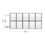 Abri de jardin en polycarbonate 6,59m² Skylight Deco - Palram - Canopia